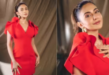 कुल प्रीत सिंह ने रेड ड्रेस में ढाया कहर, पति पत्नी और वो दो एक्ट्रेस की ग्लैमरस फोटोज वायरल