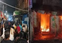 संदेशखाली में सुरक्षाबलों पर फायरिंग, टीएमसी दफ्तर पर चला बुलडोजर; कई जगह तोडफ़ोड़