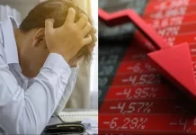 शेयर मार्किट में भारी गिरावट से सहमे निवेशक, 4 लाख करोड़ हुए स्वाहा