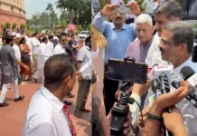इस्तीफे के बाद पहली बार संसद पहुंचे धर्मेंद्र प्रधान, बीजेपी सांसदों ने जिंदाबाद के नारे लगाए