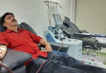 दीपक मानकर ने किया रक्तदान, जरूरतमंद मरीज की मदद के लिए बढ़ाया हाथ